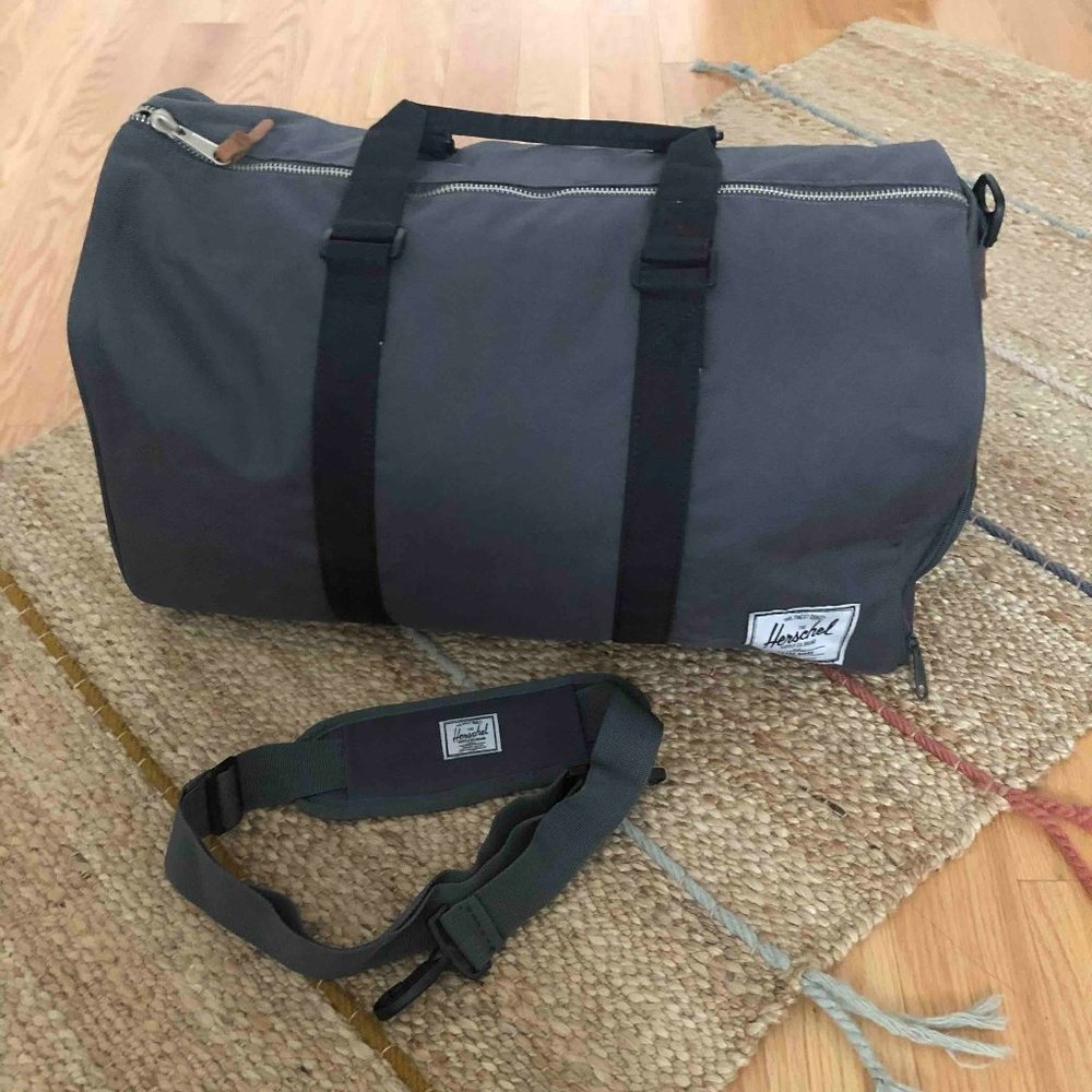 Grey Herschel Duffle Travel Bag